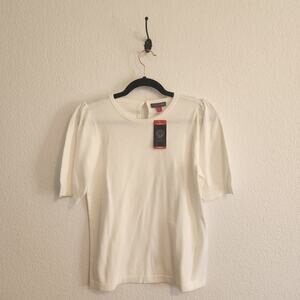 Vince Camuto Women's Size XS White Short Sleeve Sweater‎ NWT